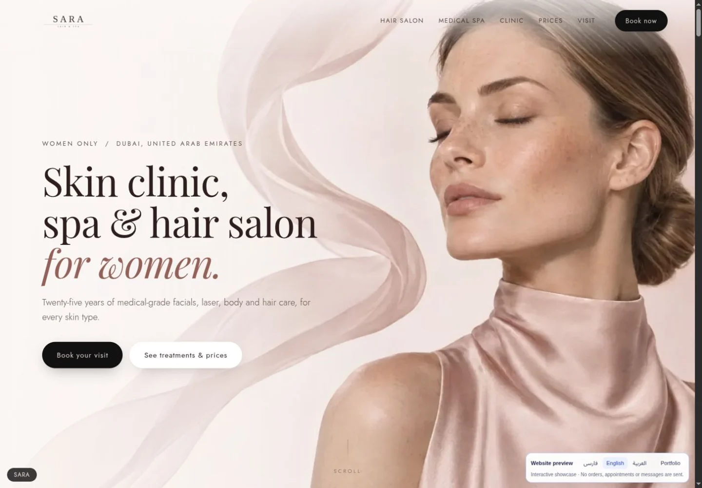 SARA · Skin & Spa