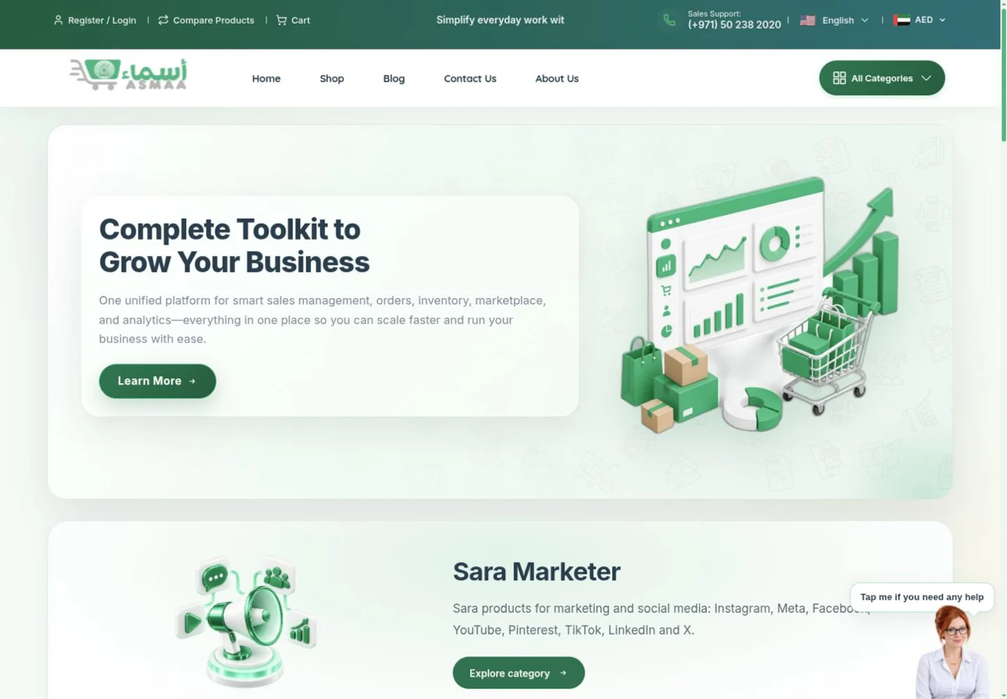 ASMAA SHOP · Sara Software